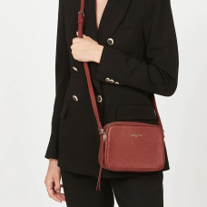 Lancaster Dune Crossbody Bag 529-20 Red Wood