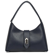 Lancaster Foulonne Double Hobo Bag 470-60 Blue In Silver