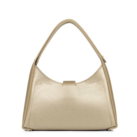Lancaster Foulonne Double Hobo Bag 470-60 Pale Gold In Nude