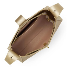 Lancaster Foulonne Double Hobo Bag 470-60 Pale Gold In Nude
