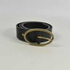 Berthille Missouri Leather Adjustable Belt Black