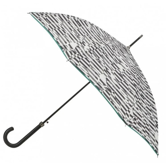Piganiol Straight Automatic Umbrella Essential Rose Bias Green