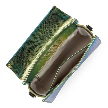 Lancaster Exotic trinity Small Handbag 480-033 Green Chameleon
