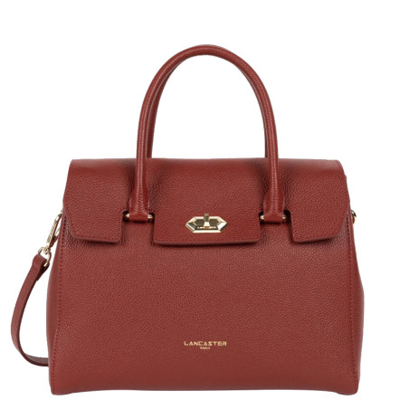 Lancaster Milano Handbag Tote 547-56 Carmine