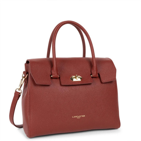 Lancaster Milano Handbag Tote 547-56 Carmine