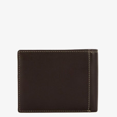 Serge Blanco Vancouver Italian Wallet 2 Flaps Chocolate Leather