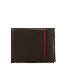 Serge Blanco Vancouver Italian Wallet 2 Flaps Chocolate Leather