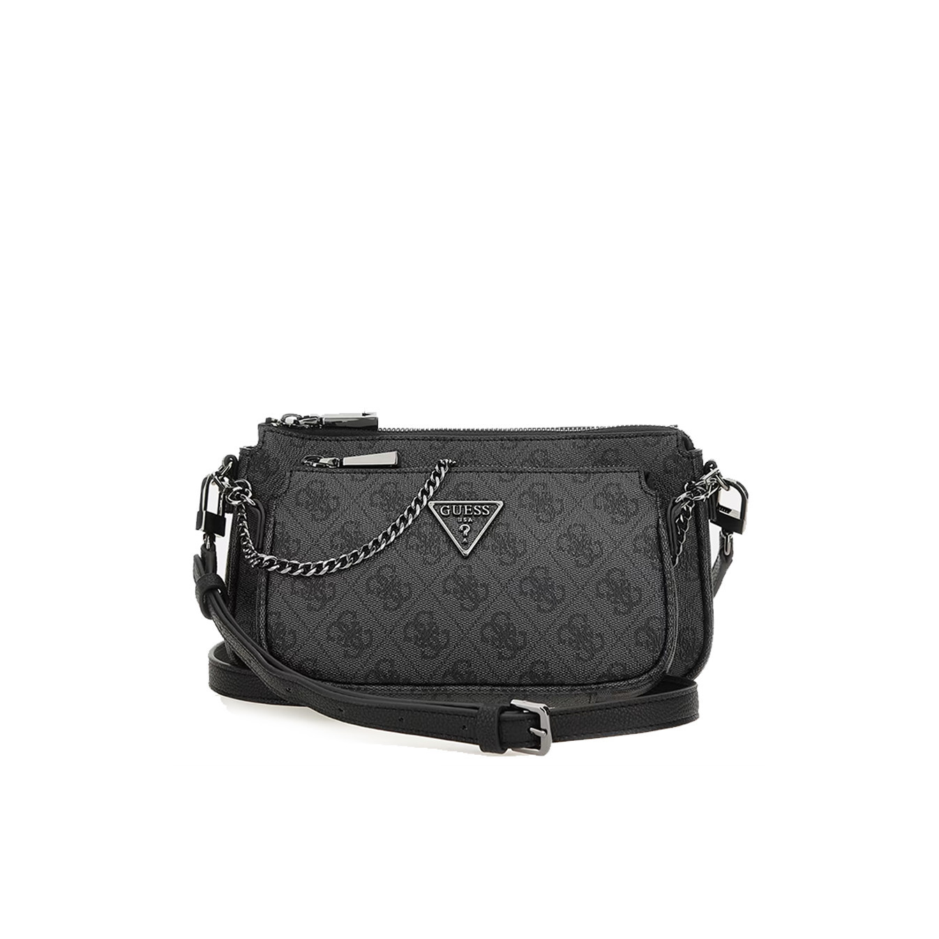 Guess Noelle Shoulder Bag Coal Logo