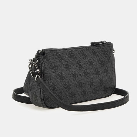 Guess Noelle Shoulder Bag Coal Logo