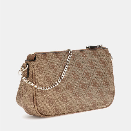 Guess Noelle Sac Trotteur Latte Logo Brown dos