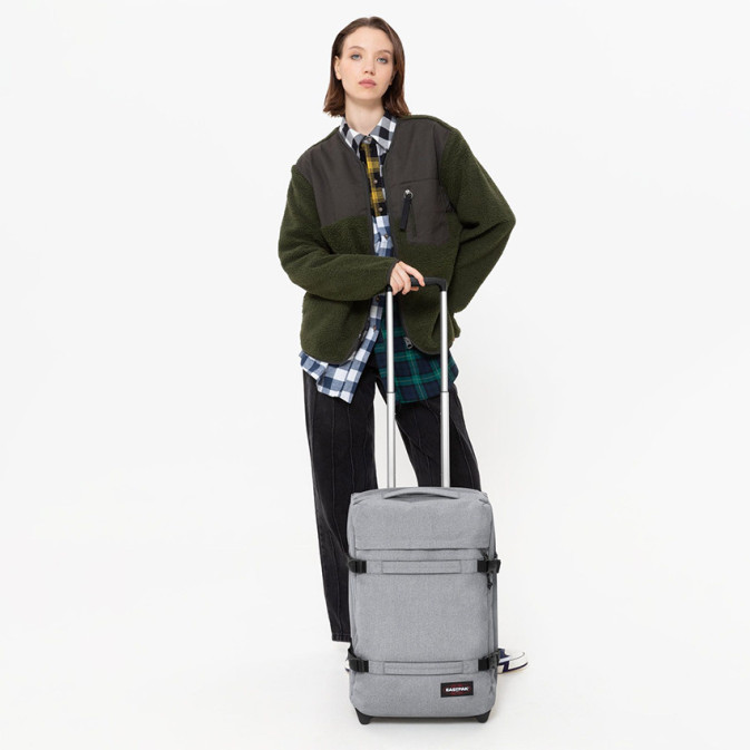 Eastpak Transit'r S Cabin Wheeled Soft Travel Bag 363 Sunday Grey