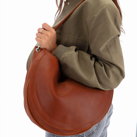 Ateliers Fourès Atalante Large Drawstring Bag T500 Tawny