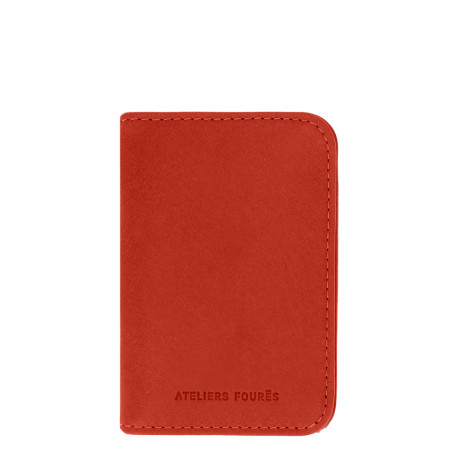 Ateliers Fourès Baroudeuse Card Holder Astrée B11Orange Confite