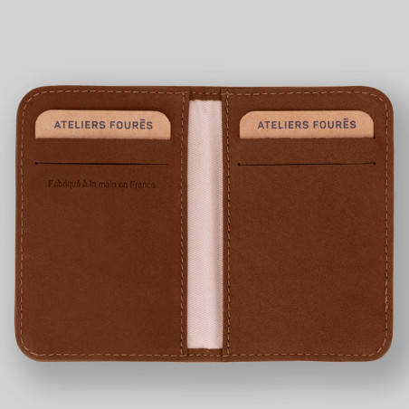 Ateliers Foures Baroudeuse Astrée B11 Fauve Card Holder