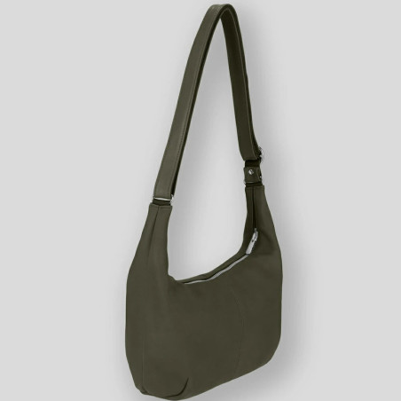 Ateliers Fourès Complice Small Zippered Hobo Bag C300 Khaki