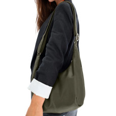 Ateliers Fourès Complice Small Zippered Hobo Bag C300 Khaki