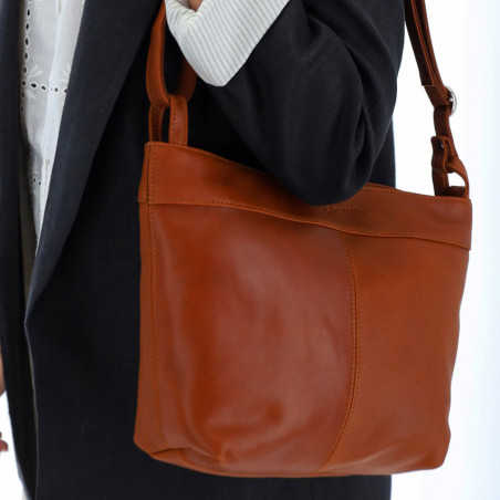 Ateliers Fourès Pandore Mini Bucket Bag Shoulder Strap P100 Fawn