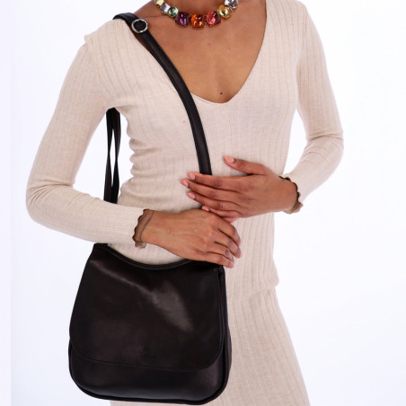 Fourès Workshops Crossbody Artémis B300 Black Satchel