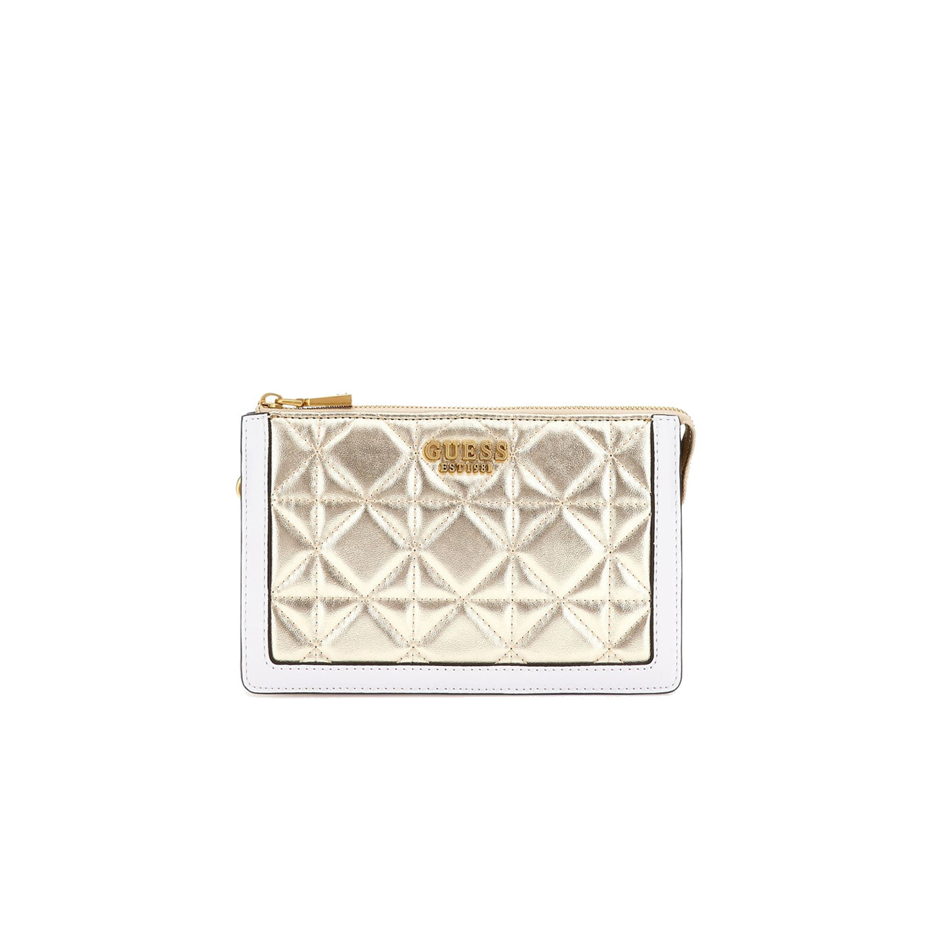 Guess Abey Shoulder Bag Quilted Gold