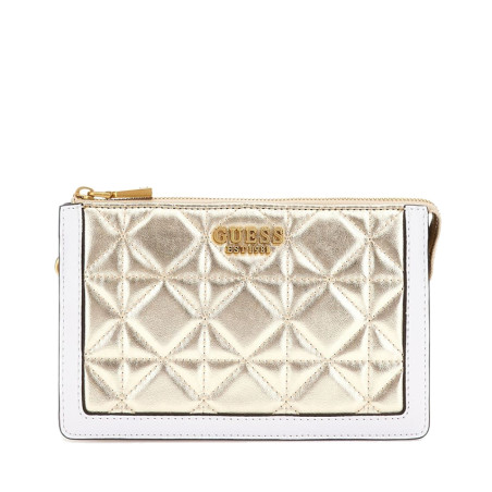 Guess Abey Shoulder Bag Quilted Gold