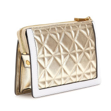 Guess Abey Shoulder Bag Quilted Gold