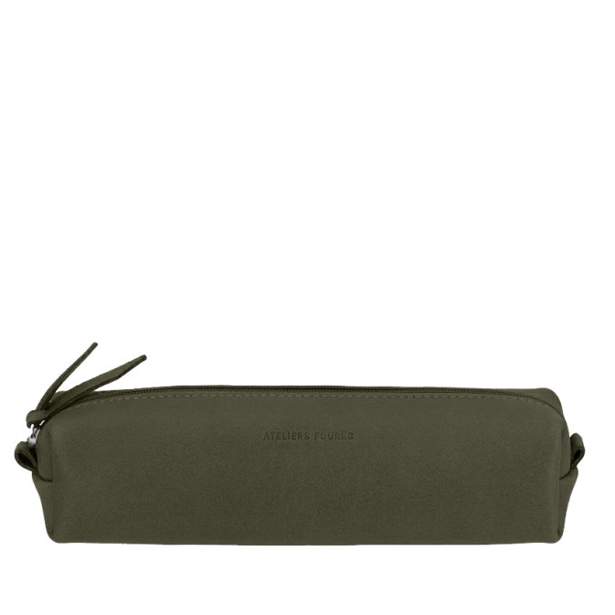 Ateliers Fourès Baroudeuse Leather Pouch Dioné B32 Khaki