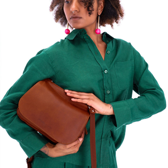 Ateliers Fourès Baroudeuse Crossbody Bag Calypso B339 Tawny