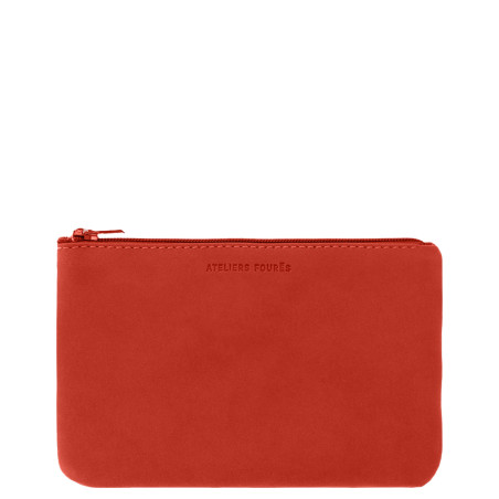 Les Ateliers Fourès Baroudeuse Pochette M Cassiopée B40 Orange Confite