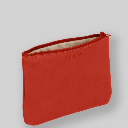 Les Ateliers Fourès Baroudeuse Pochette M Cassiopée B40 Orange Confite cote
