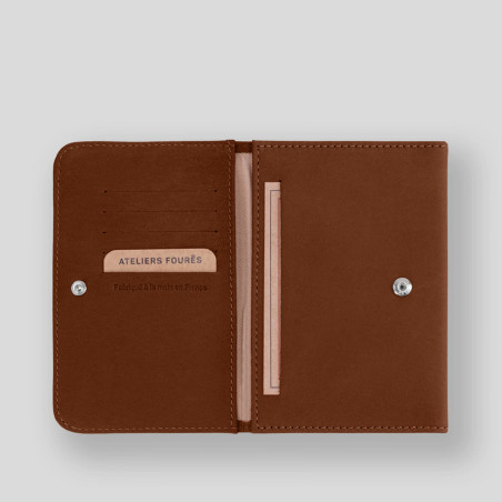 Ateliers Fourès Baroudeuse Card Holder Hespérie B46 Tawny