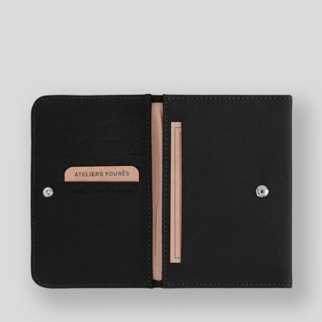 Ateliers Fourès Baroudeuse Card Holder Hespérie B46 Black