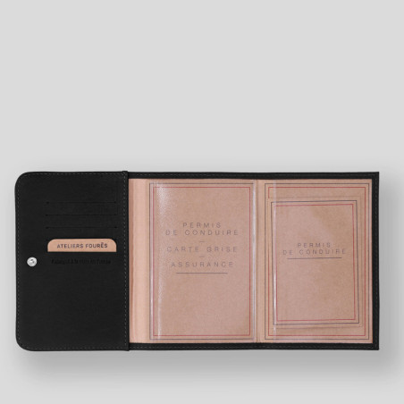 Ateliers Fourès Baroudeuse Card Holder Hespérie B46 Black