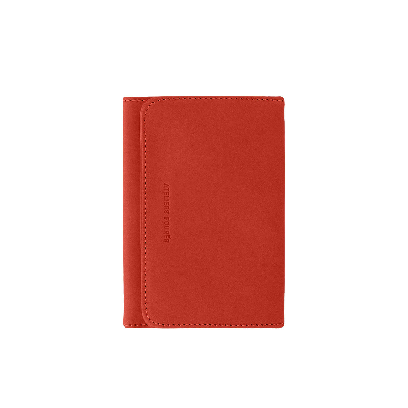 Ateliers Fourès Baroudeuse Card Holder Hespérie B46 Confite Orange