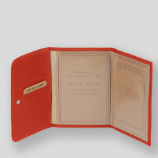 Ateliers Fourès Baroudeuse Card Holder Hespérie B46 Confite Orange