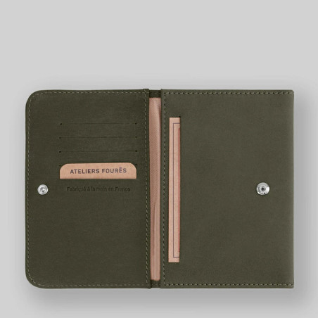 Ateliers Fourès Baroudeuse Card Holder Hespérie B46 Khaki