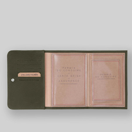 Ateliers Fourès Baroudeuse Card Holder Hespérie B46 Khaki