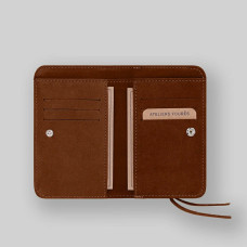 Ateliers Fourès Baroudeuse Coin Purse Back-to-Back Néréides B53 Tawny
