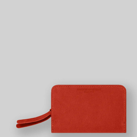Les Ateliers Fourès Baroudeuse Portefeuille Compagnon Néréides B53 Orange Confite DOS