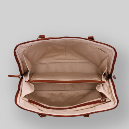 Ateliers Fourès Baroudeuse Business Bag Antigone B559 Tawny