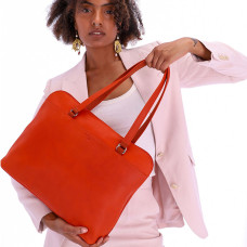 Ateliers Fourès Baroudeuse Business Bag Antigone B559 Confite Orange