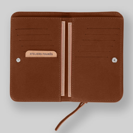 Atelier Fourès Baroudeuse All-in-One Wallet Néréides B63 Tawny