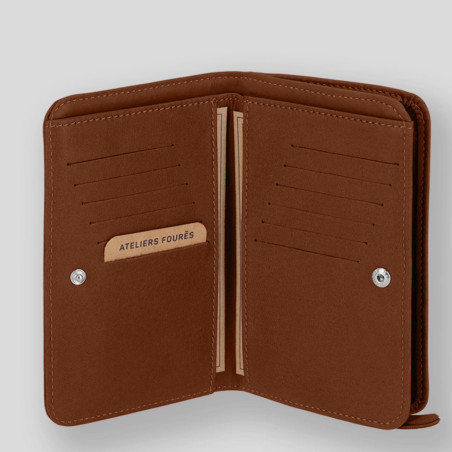 Atelier Fourès Baroudeuse All-in-One Wallet Néréides B63 Tawny