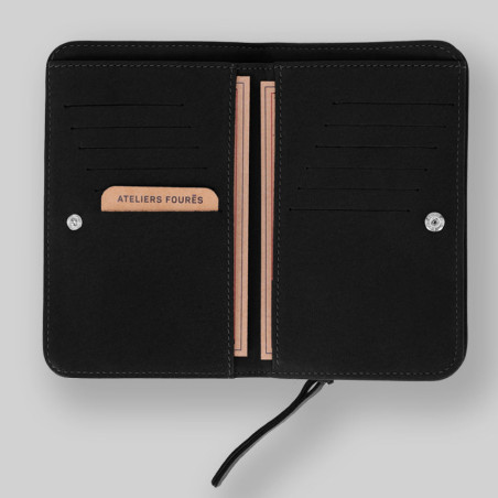 Ateliers Fourès Baroudeuse All-in-One Wallet Néréides B63 Black