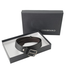 Chabrand Leather Belt 89153 Black