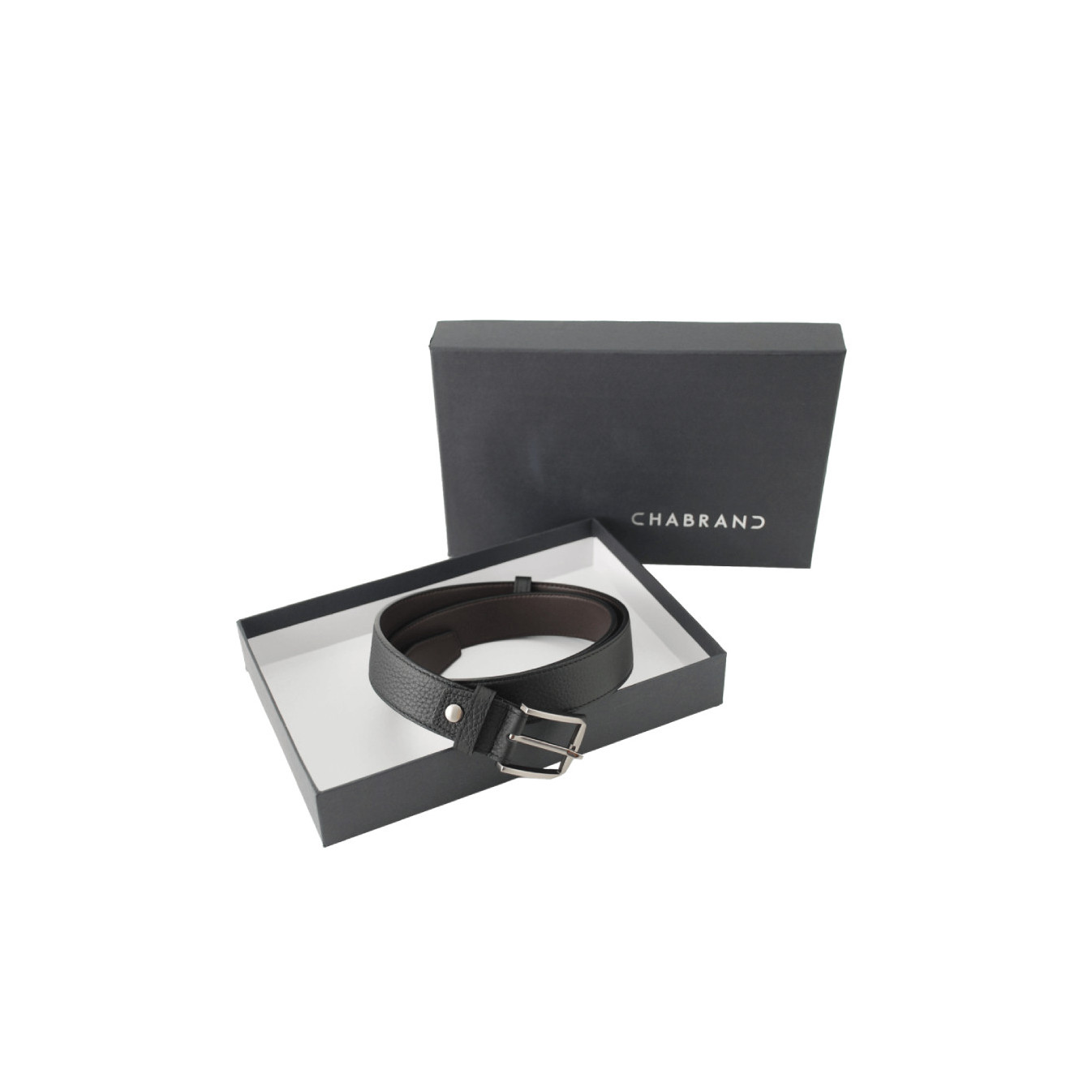 Chabrand Leather Belt 89153 Black
