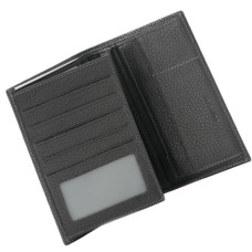 Chabrand Manhattan Men's Grain Leather Wallet 40651 Black