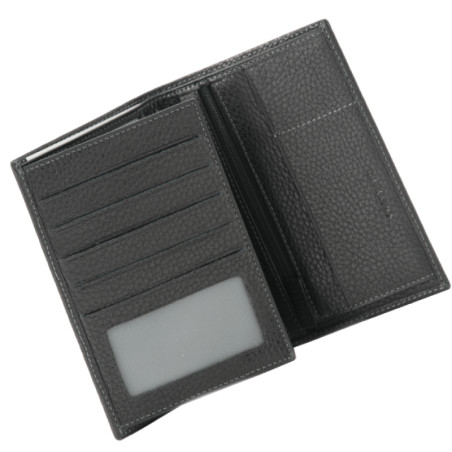 Chabrand Manhattan Men's Grain Leather Wallet 40651 Black
