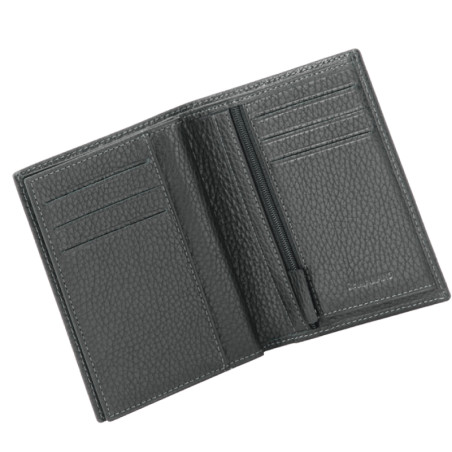 Chabrand Manhattan Men's Grain Leather Wallet 40653 Black