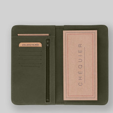 Ateliers Fourès Baroudeuse Checkbook Cover Ino B71 Khaki