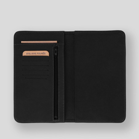 Fourès Workshops Baroudeuse Cheque Holder L Ino B71 Black